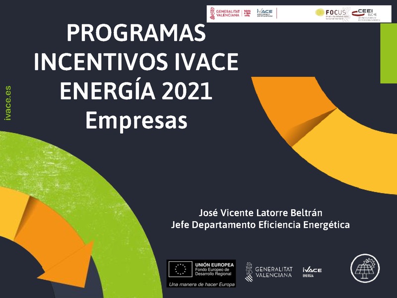 PROGRAMAS INCENTIVOS IVACE ENERG�A 2021 Empresas