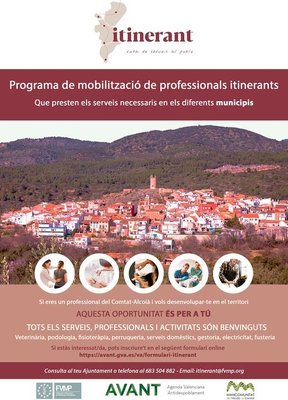 Lanzamiento del programa ITINERANT en la Mancomunitat de l'Alcoi� i el Comtat