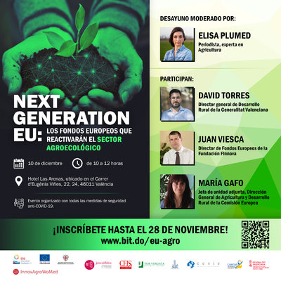 Jornada "Next Generation EU: los fondos europeos que reactivar�n el sector agroecol�gico". �Inscr�bete!