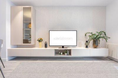 Armon�a en tonos neutros para una reforma de dise�o por Valeria Bonomi