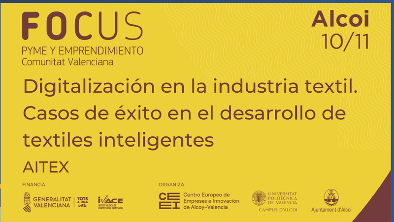 Digitalizaci�n en la industria textil. Casos de �xito en el desarrollo de textiles inteligentes - AITEX - FOCUS Rob�tica y digital