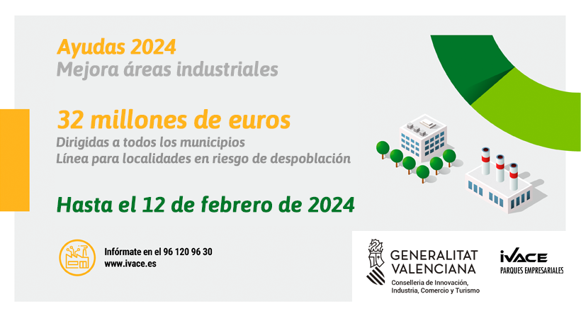 Ayudas para la mejora, modernizaci�n y dotaci�n de infraestructuras y servicios en pol�gonos y �reas industriales