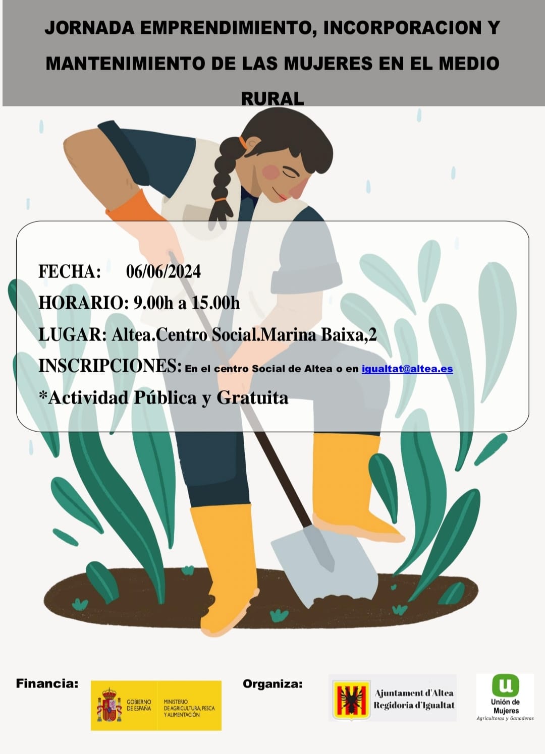 Emprendimiento, incorporaci�n y mantenimiento de las mujeres en el medio rural en Altea