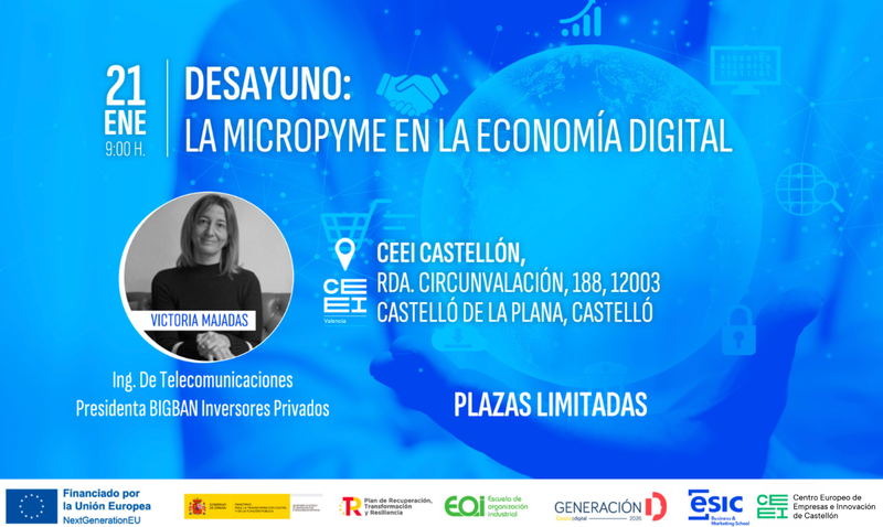 Banner desayuno presentaci�n curso ESIC con Victoria Majadas