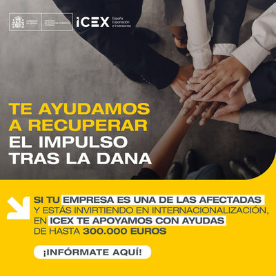 Ayuda para empresas afectadas por la DANA | Programa ICEX-DANA