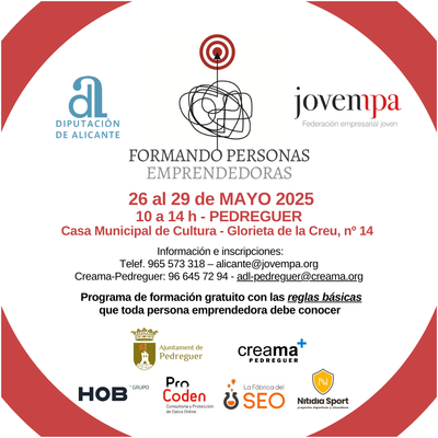 Formando Personas Emprendedoras Pedreguer