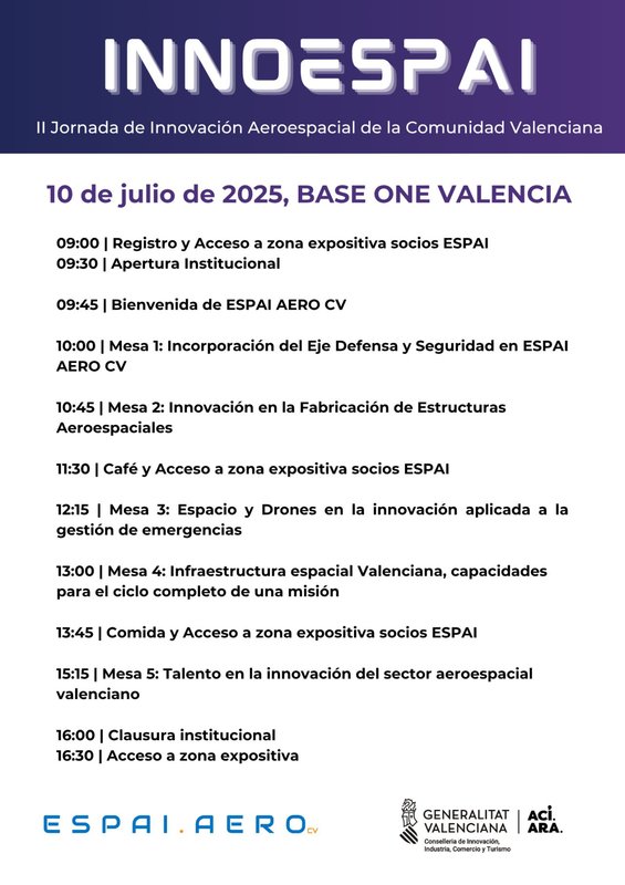  II Jornada de Innovaci�n Aeroespacial de la Comunidad Valenciana