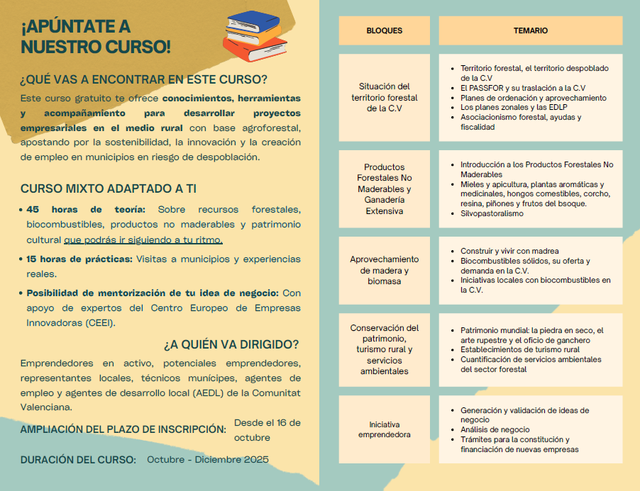 Activaci�n y emprendimiento forestal en el territorio despoblado de la Comunitat Valenciana