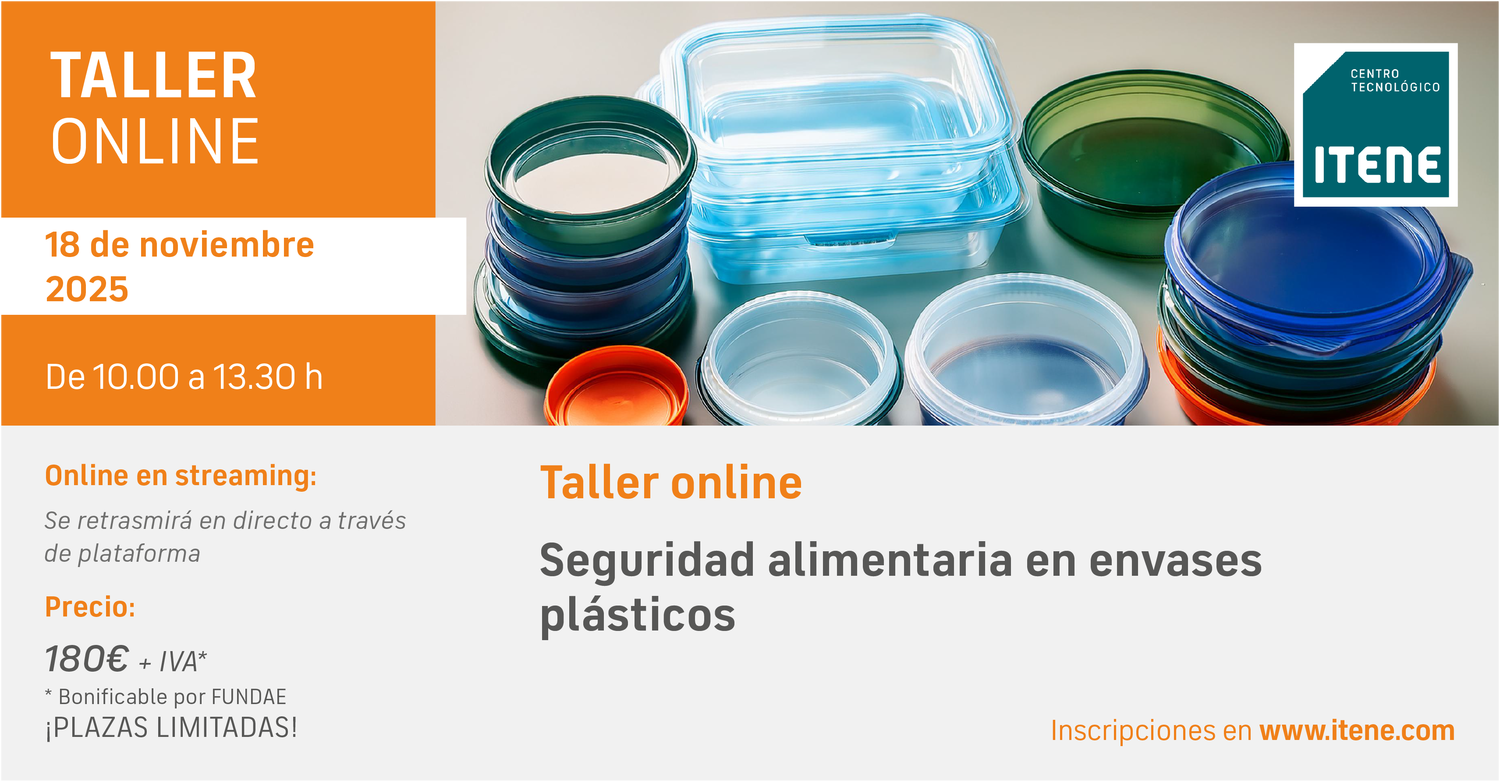 Taller online � Seguridad alimentaria en envases pl�sticos, 18 de noviembre de 2025