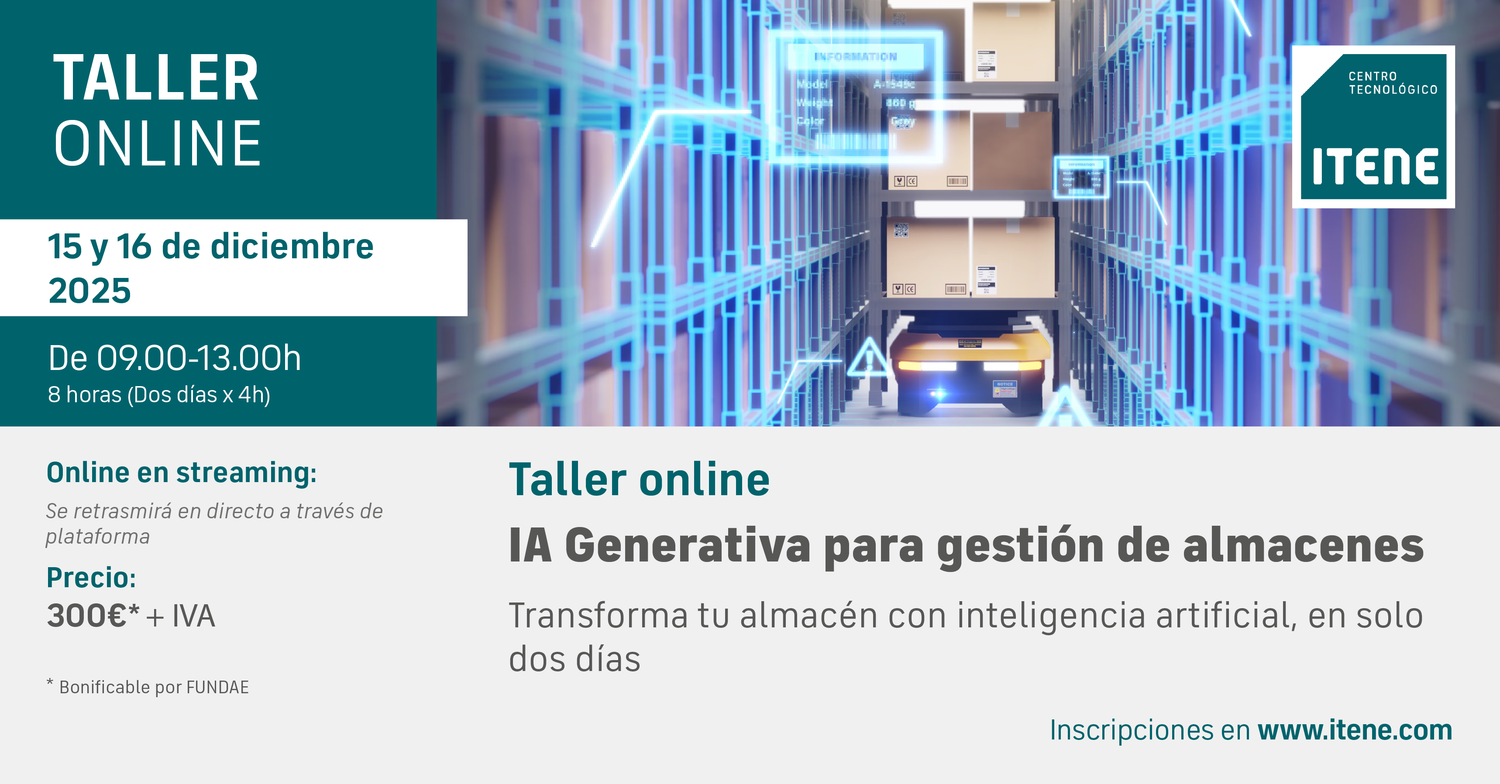 Taller online: IA Generativa para gesti�n de almacenes � 15 y 16 de diciembre