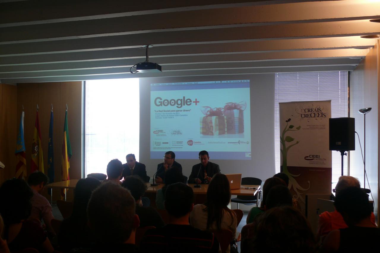 Jornada CEEI Castell�n, Google+; la red social para ganar dinero