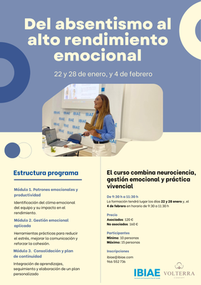 Del absentismo al alto rendimiento emocional