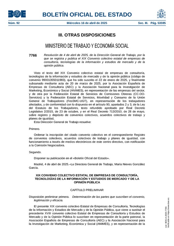 Convenio Colectivo 2025