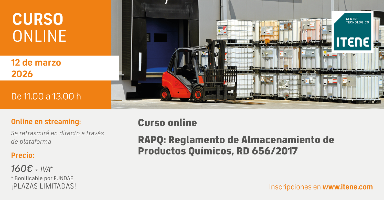 Curso Online � Reglamento de Almacenamiento de Productos Qu�micos, RD 656/2017