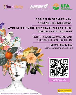 FADEMUR Comunidad Valenciana organiza una sesi�n informativa sobre los �Planes de Mejora� para explotaciones agrarias y ganaderas