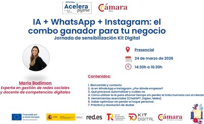 IA + WhatsApp + Instagram: jornada pr�ctica para pymes y emprendedores