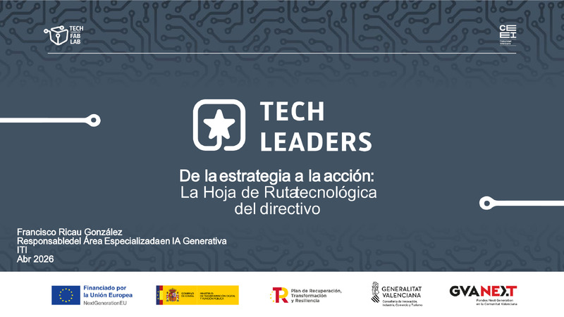 De la estrategia a la acci�n � La Hoja de Ruta Tecnol�gica del Directivo (Portada)