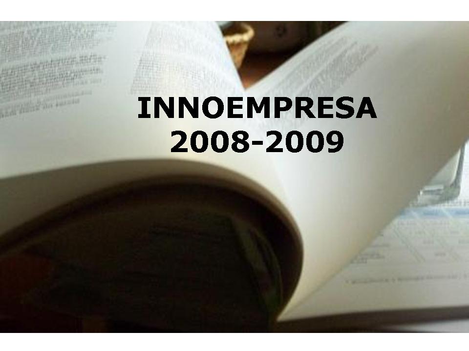 Im�gen Programa innoempresa 2008-2009