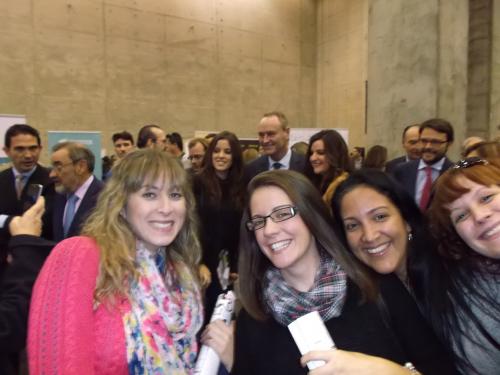 Alumnos IES Gabriel Mir� con el presidente de nuestra comunidad