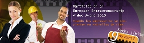 Cartel publicitario Certamen de V�deo Europeo Esp�ritu de Empresa 2010