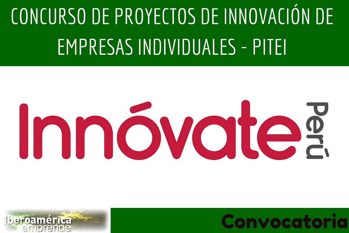 Concurso de Proyectos de Innovaci�n de Empresas Individuales - PITEI