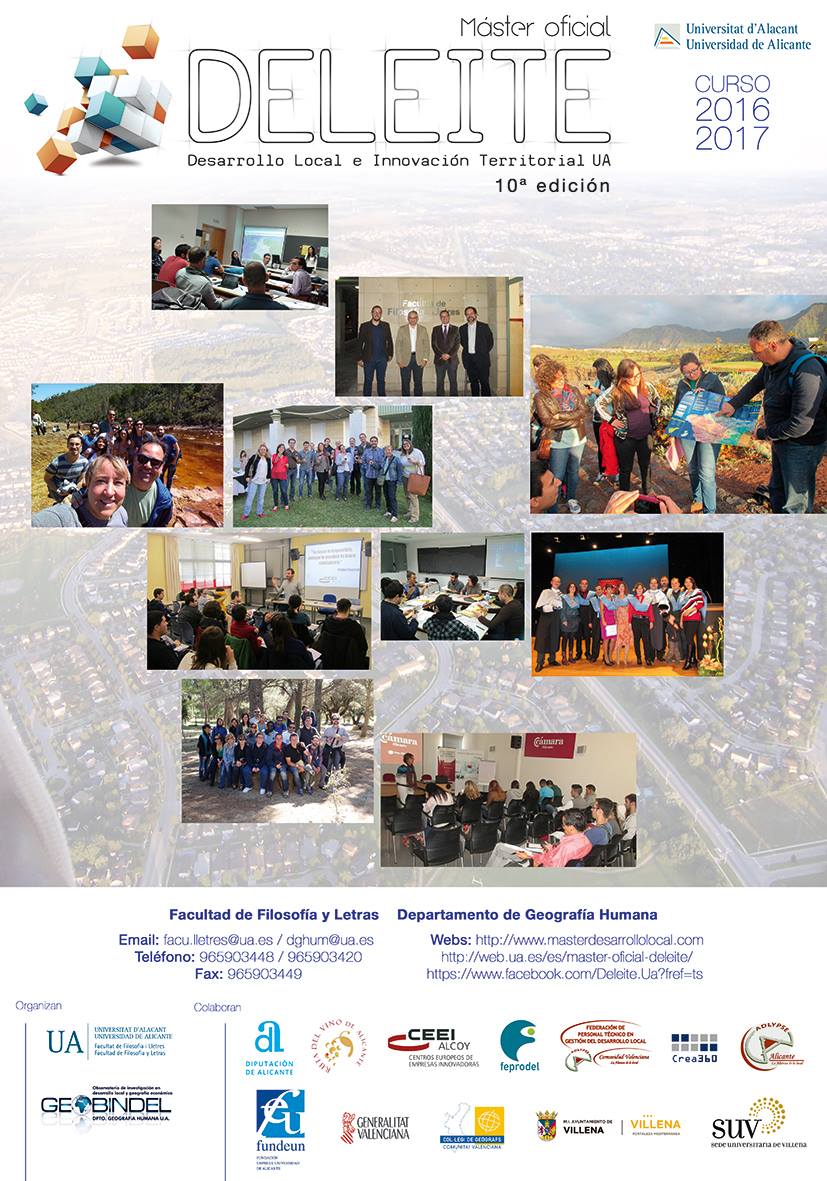 La Universidad de Alicante lanza un a�o m�s el M�ster DELEITE