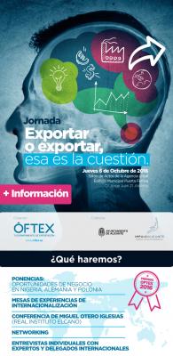 EXPORTAR O EXPORTAR, ESA ES LA CUESTI�N. Sal al exterior de manos de OFTEX.