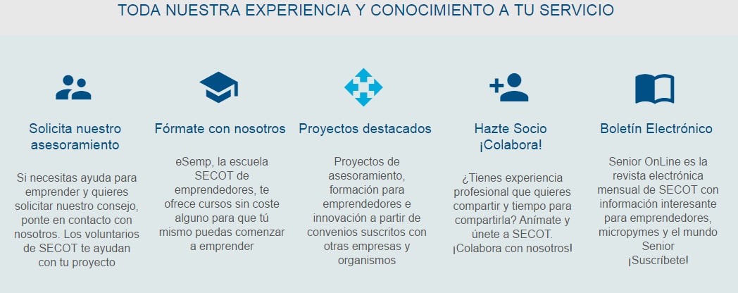 SECOT Voluntariado Senior de Asesoramiento Empresarial. Alicante
