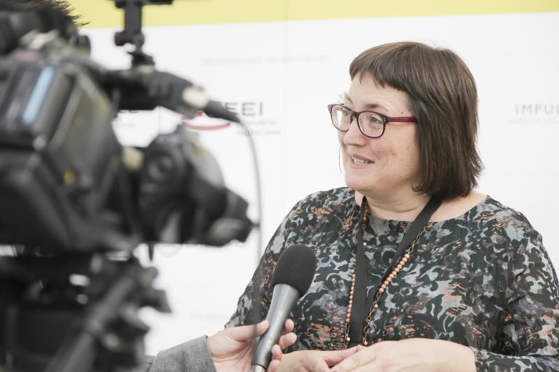 Sonia Tirado en el set de entrevistas de Focus Pyme y Emprendimiento[;;;][;;;]