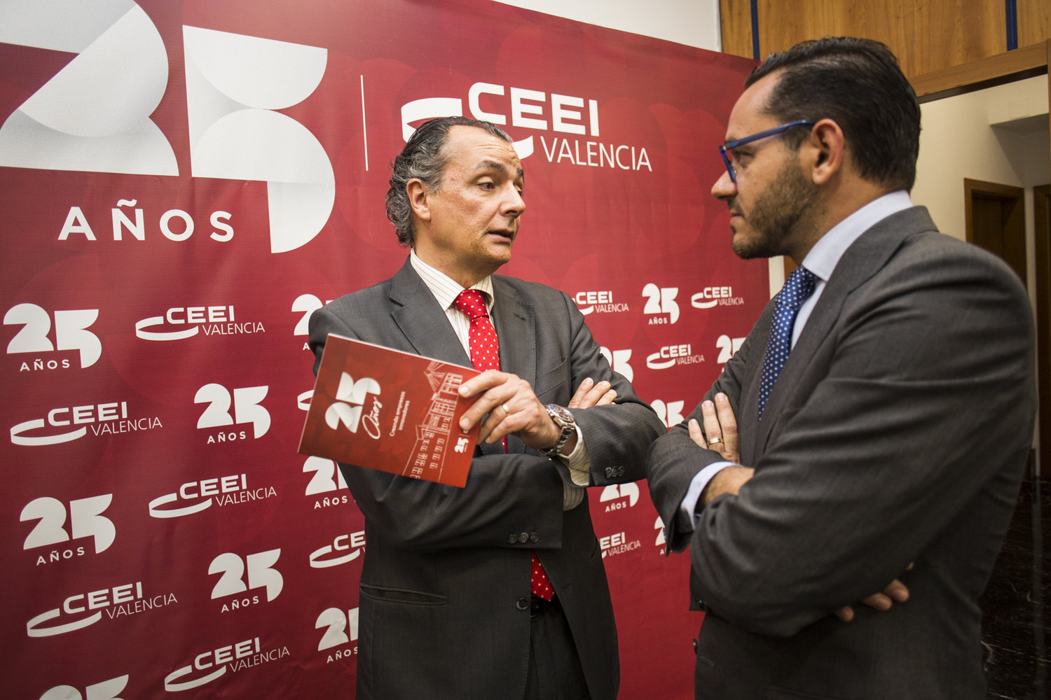 Salvador Navarro, Presidente de la CEV junto a Ra�l Royo, Presidente de CEEI Valencia[;;;][;;;]