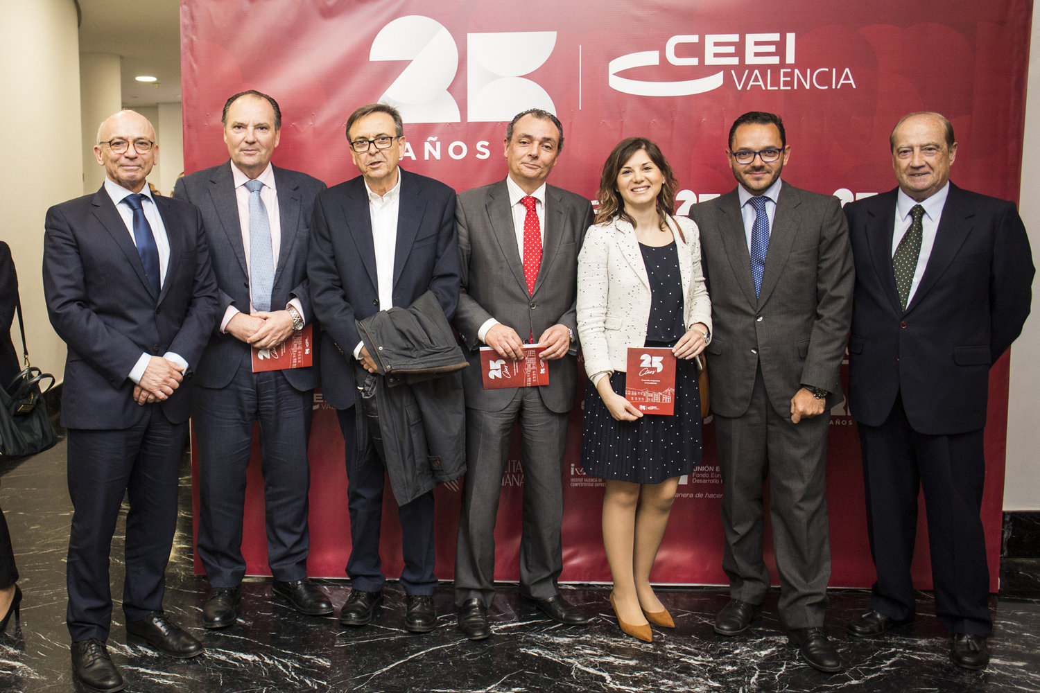 Los asistentes posan en el Photocall del 25 Aniversario CEEI Valencia  #25a�osceei[;;;][;;;]
