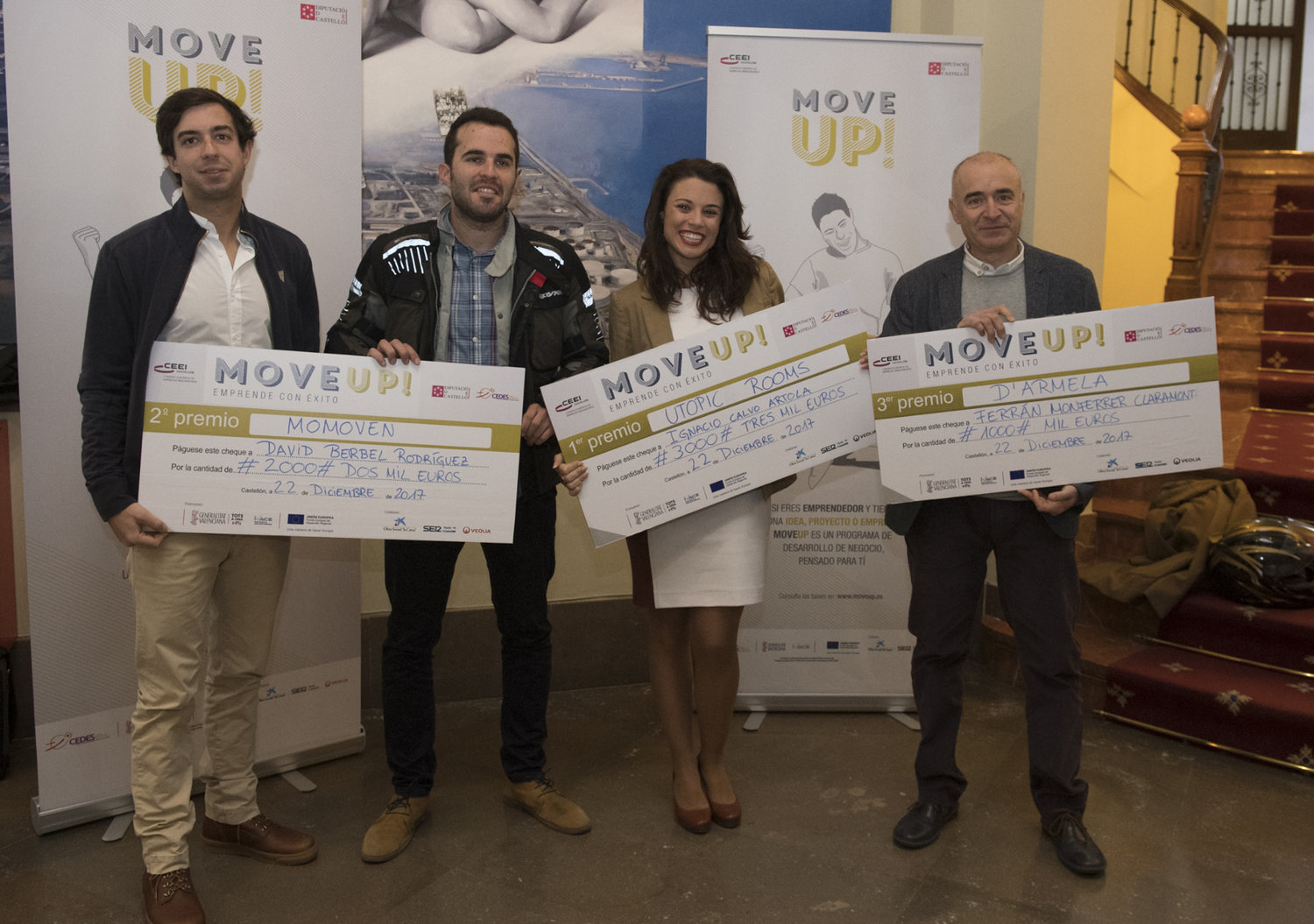 Acto entrega de premios y diplomas Move Up! 2017. Premiados[;;;][;;;]