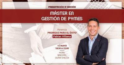 Fabi�n Villena participa en la presentaci�n del M�ster en Gesti�n de Pymes