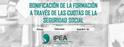 Bonificaci�n de la formaci�n a trav�s de las cuotas de la Seguridad Social (F. Tripartita)
