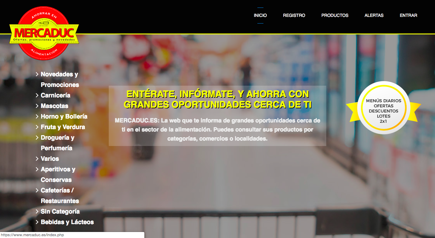 Mercaduc. La primera web de anuncios especializados en el sector de la alimentaci�n