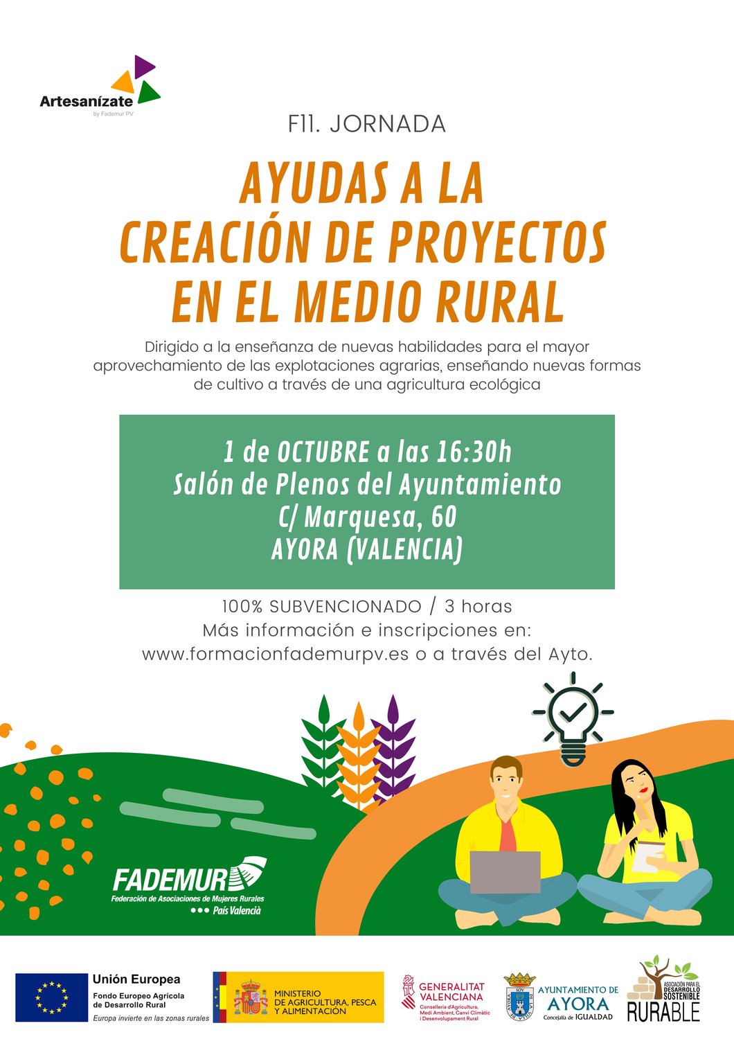 Jornada sobre Ayudas a la Creaci�n de Proyecto en el Medio Rural