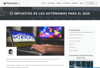 Gu�a de impuestos para el aut�nomo en 2020