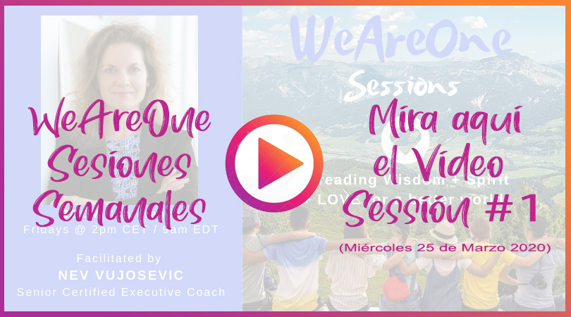 YA PUEDES VER AQU� LA GRABACI�N #1:  ❤️WeAreOne ~ Sesiones Semanales❤️