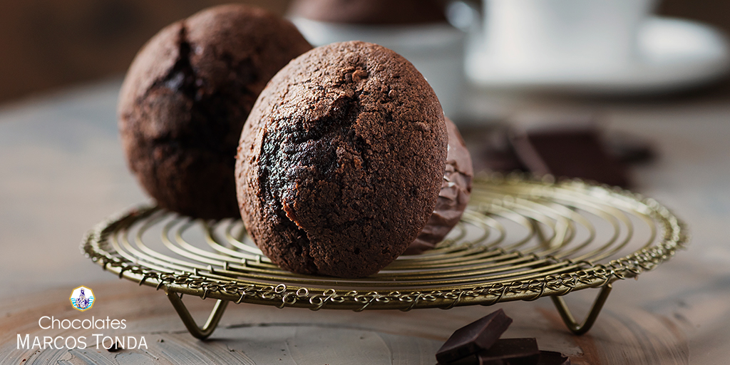Pasteles de chocolate y avena
