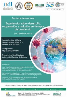 Seminario internacional | Experiencias sobre desarrollo, cooperaci�n e inclusi�n en tiempos de pandemia
