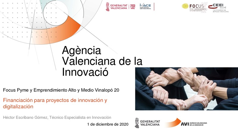 Financiaci�n para proyectos de innovaci�n y digitalizaci�n - AVI