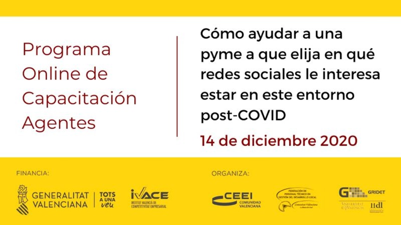 Presentaci�n C�mo ayudar a una pyme a que elija en qu� redes sociales le interesa estar en este entorno post-COVID