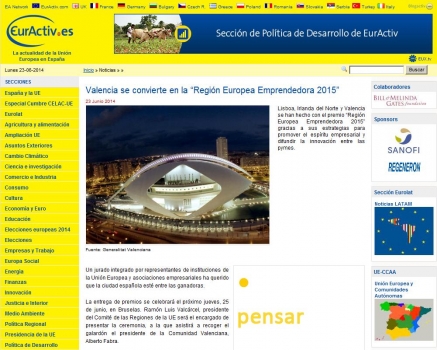 Valencia se convierte en la "Regi�n Europea Emprendedora 2015"