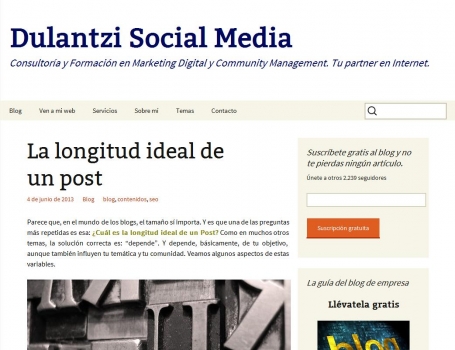 La longitud ideal de un post. "El tama�o importa" | Dulantzi Social Media