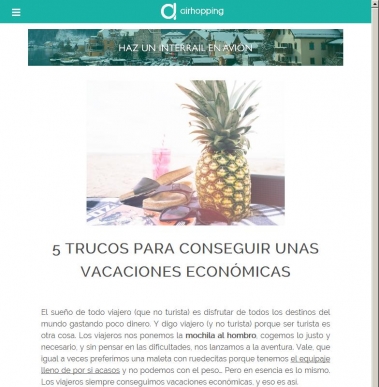 El blog de Airhopping | Haz un interrail en avi�n