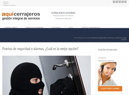 Puertas de seguridad o alarmas, �Cu�l es la mejor opci�n?