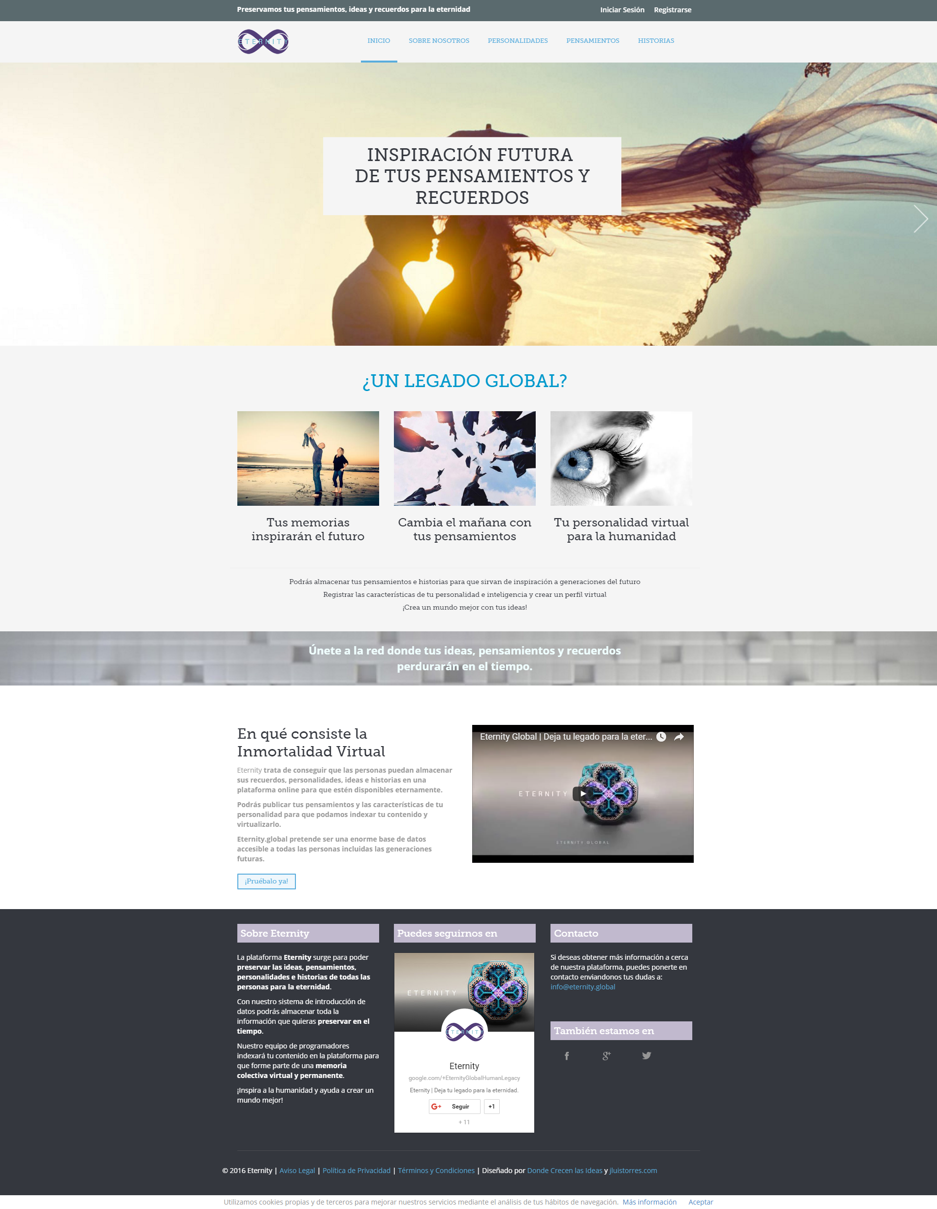 Eternity | Deja tu legado para la eternidad