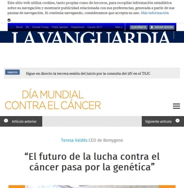 �El futuro de la lucha contra el c�ncer pasa por la gen�tica"