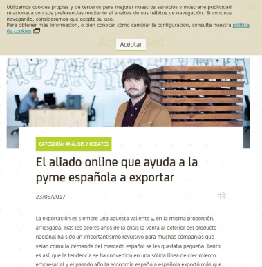 El aliado online que ayuda a la pyme espa�ola a exportar - Actualidad - Bankia Fintech
