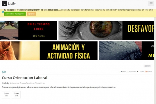 Curso Orientacion Laboral | A Listly List